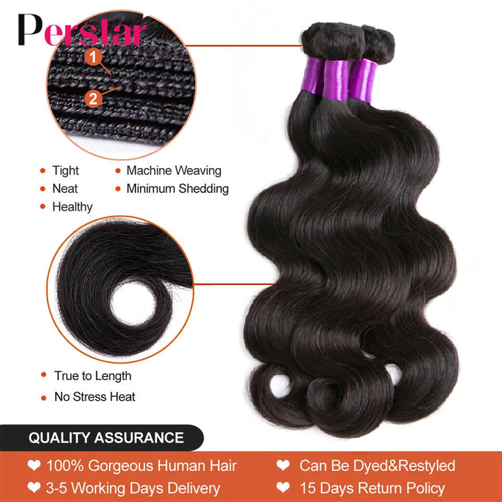 Perstar Brazilian Body Wave Hair Extensions