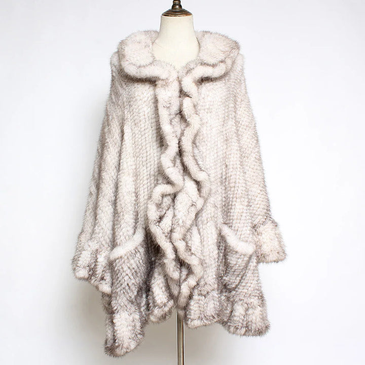 Luxury Real Mink Fur Shawl - Fashionista Essential