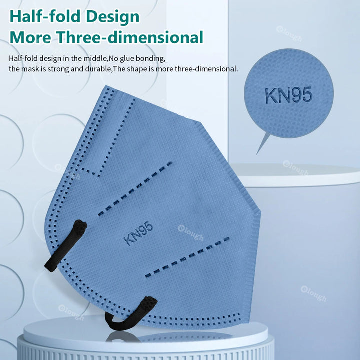 Certified KN95 Face Mask - 10/50/100 Pack - Breathable & Comfortable - High Filtration Efficiency