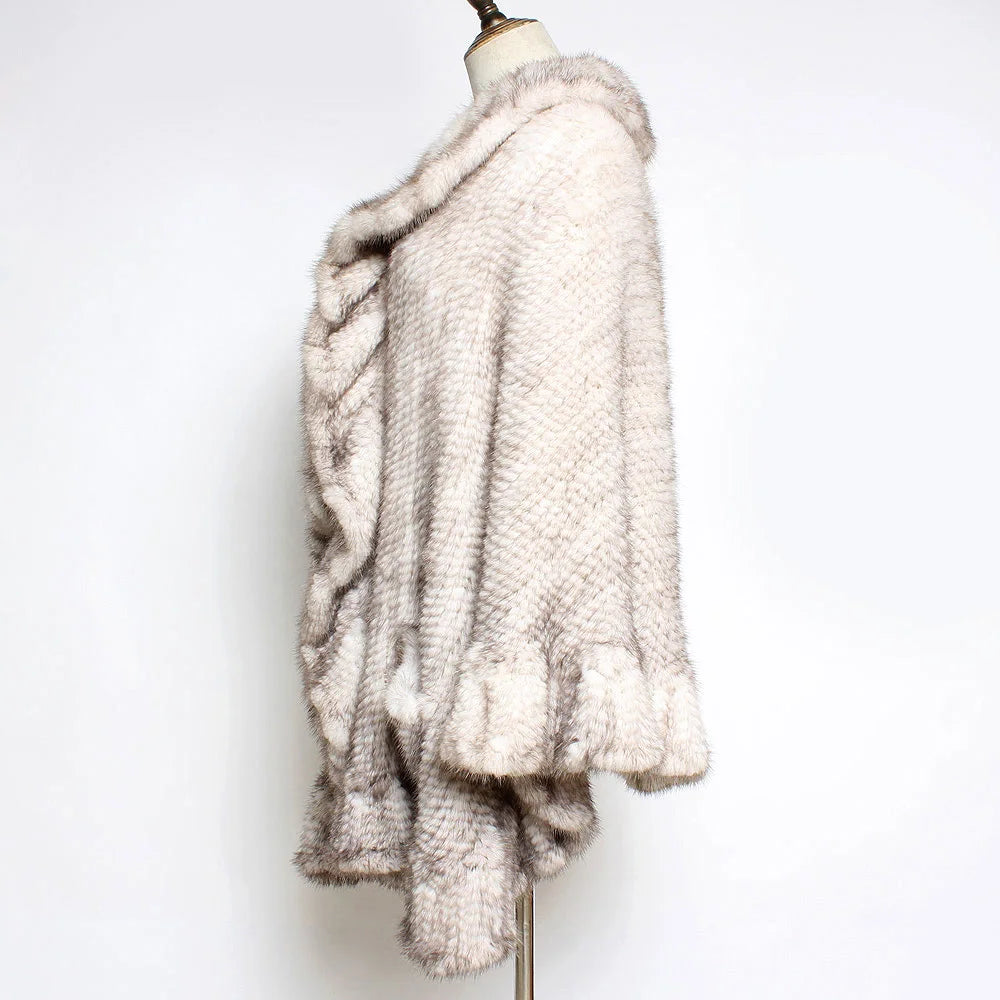 Luxury Real Mink Fur Shawl - Fashionista Essential