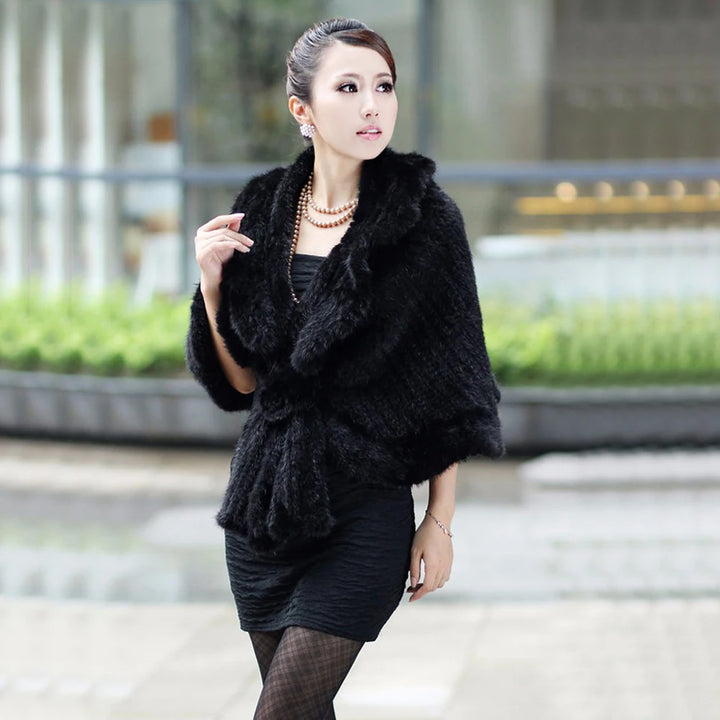 Luxury Real Mink Fur Shawl