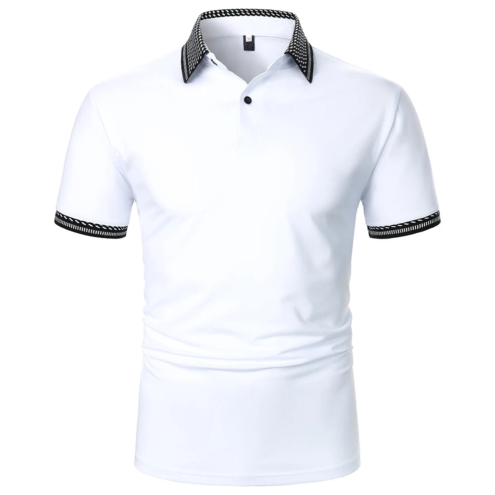 Men's Solid Color Polo Shirt