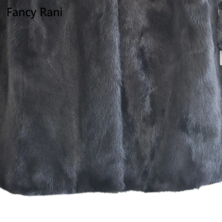 High Quality Winter Mink Fur Coat