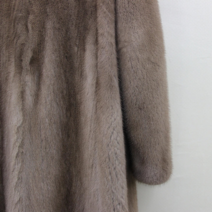 2023 New Fashion 100% Real Mink Fur  Women Coat with V-Neck  Winter X-Long Slim Warm Copenhagen Mink Fur Jacket