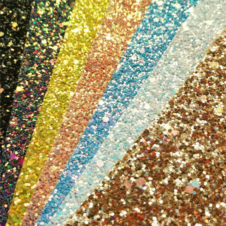 Chunky Glitter Sequin Fabric A5 Sheets