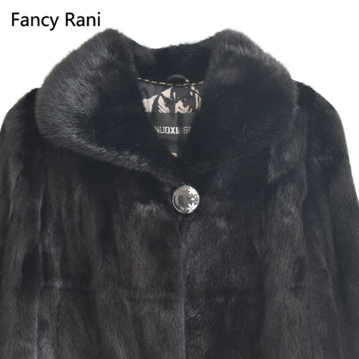 High Quality Winter Mink Fur Coat