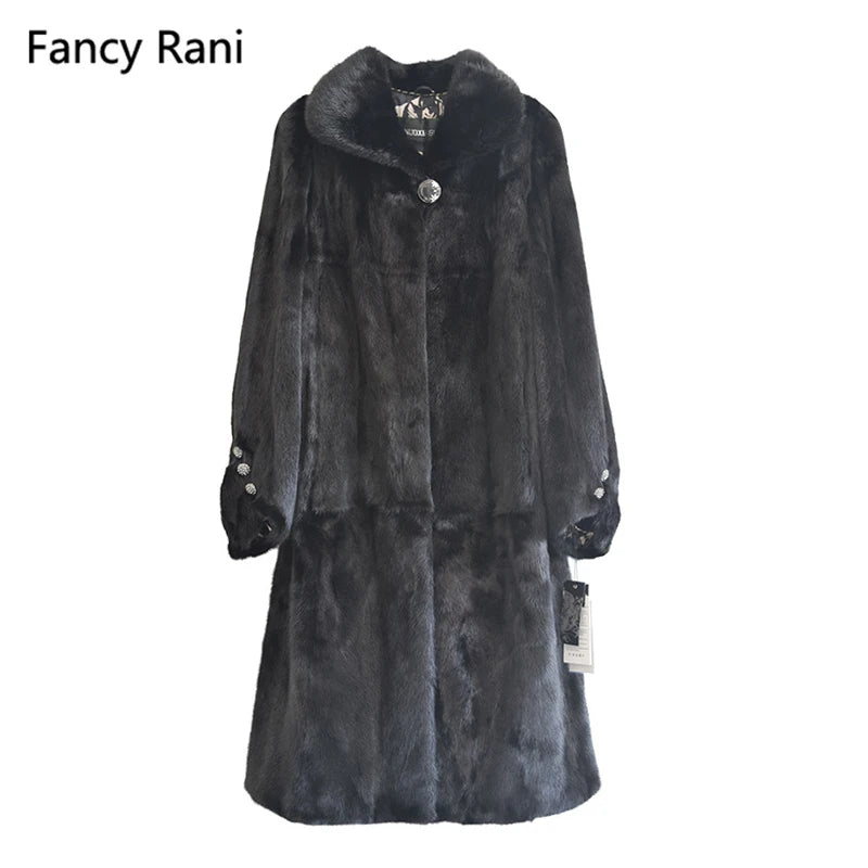 High Quality Winter Mink Fur Coat