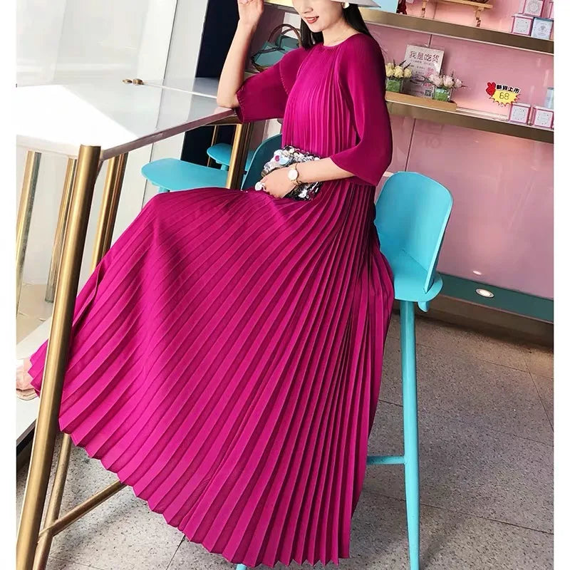 Original Designer Miyake Pink Dress