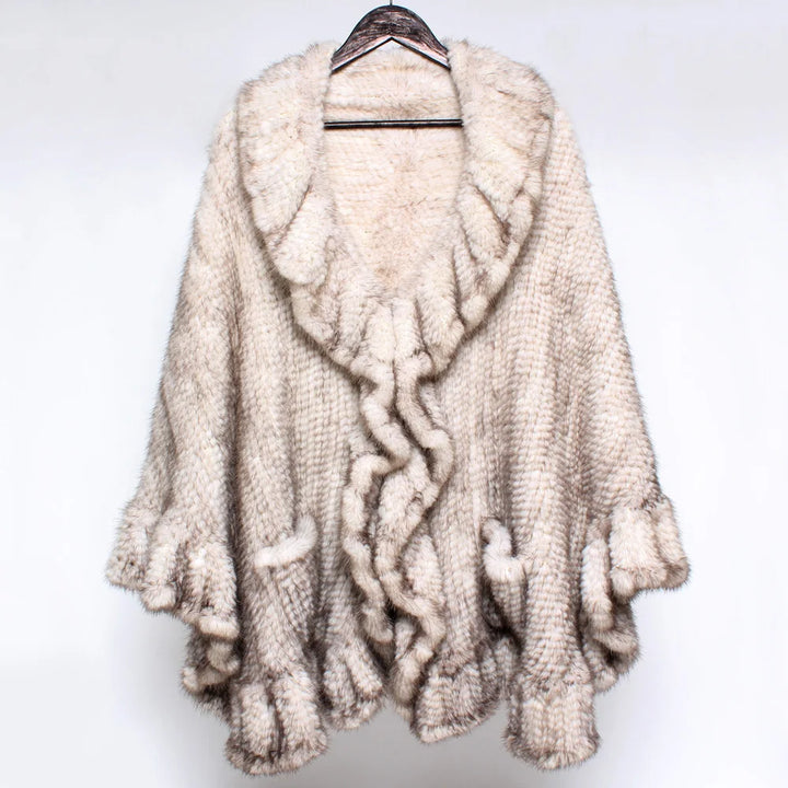 Luxury Real Mink Fur Shawl - Fashionista Essential