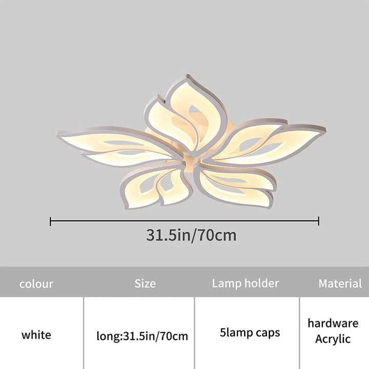 LED Ceiling Lamps Dimmable with Remote Control 51-70W Ceiling Lights 70CM 80-260V Living Room Bedroom Ceiling Chandelier Lights
