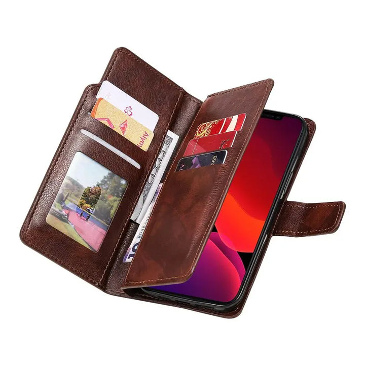 Phone Wallet Case with 9 Card Slots
