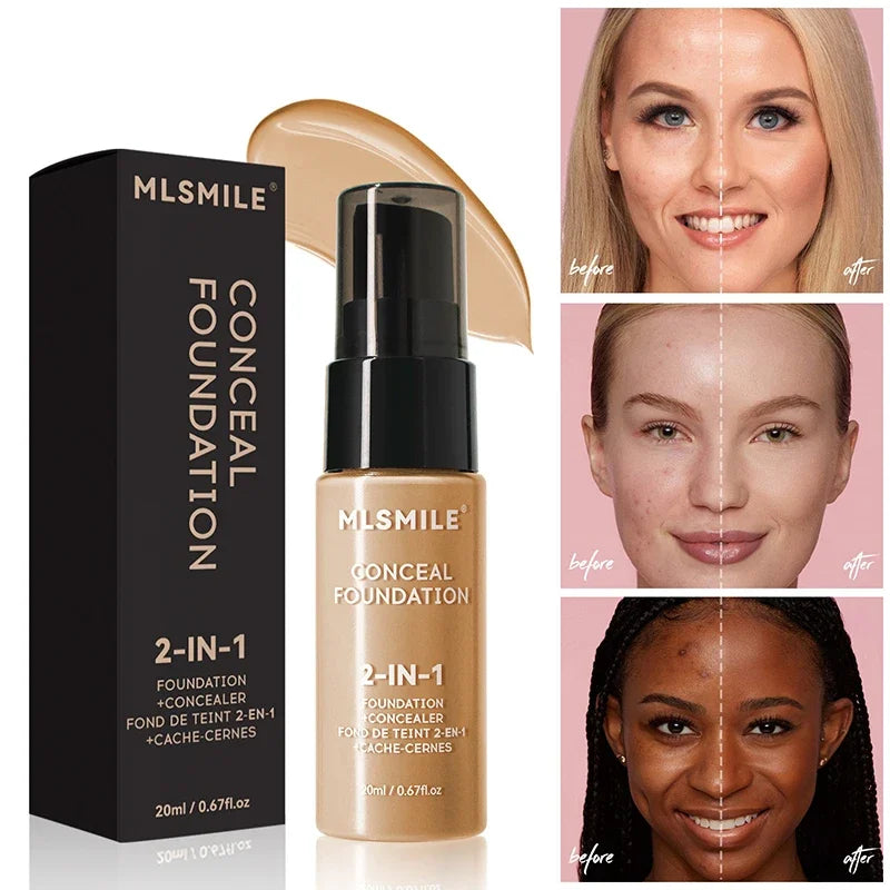 Flawless Matte Foundation: Long-lasting, Waterproof, Oil-Control Formula