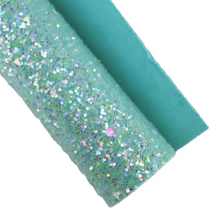 Chunky Glitter Fabric for Crafts - Shiny & Elastic