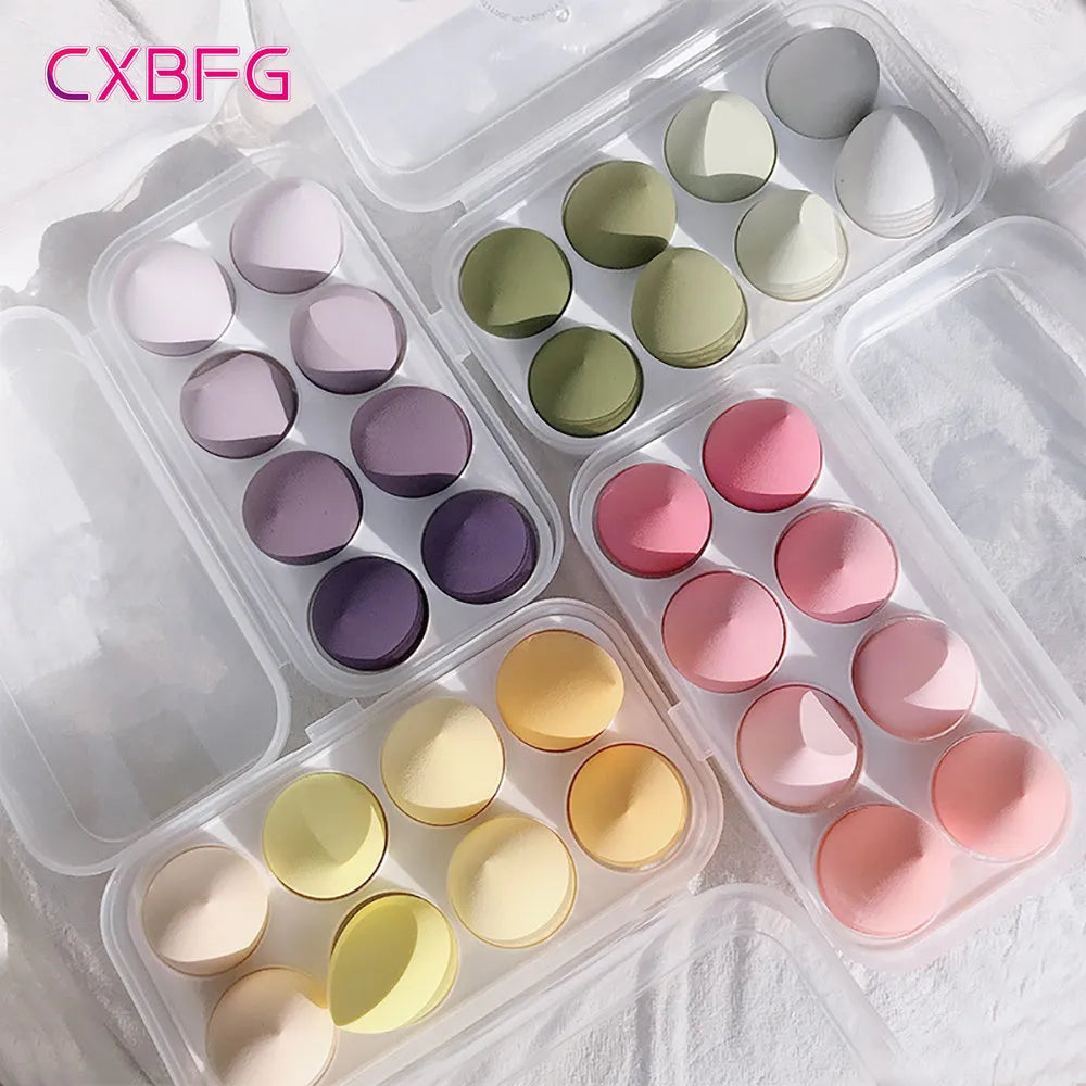 Get Flawless Makeup with 4/8pcs Soft Beauty Sponges - Perfect for Concealer, Foundation, and Blush!