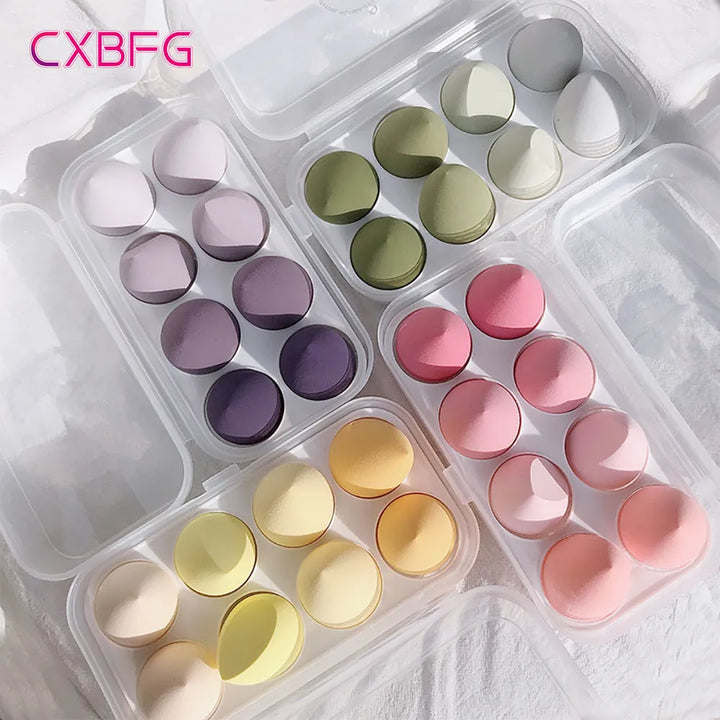 Get Flawless Makeup with 4/8pcs Soft Beauty Sponges - Perfect for Concealer, Foundation, and Blush!