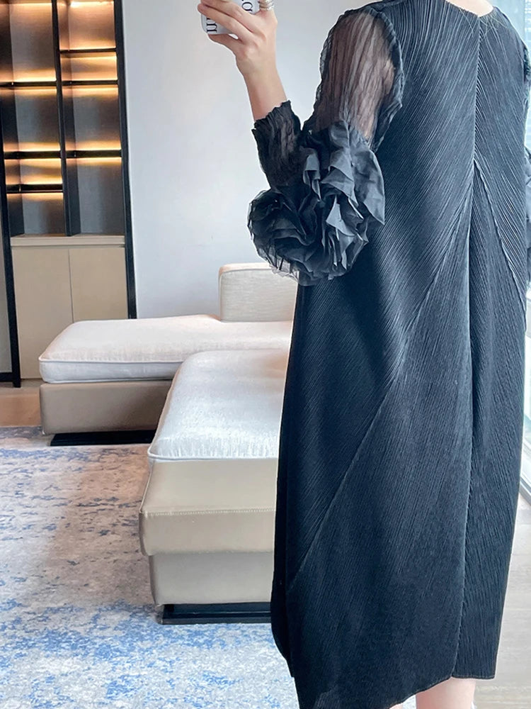 Stunning 2024 Summer Dress - Applique, Pleated, Gauze, A-Line - Limited Stock!