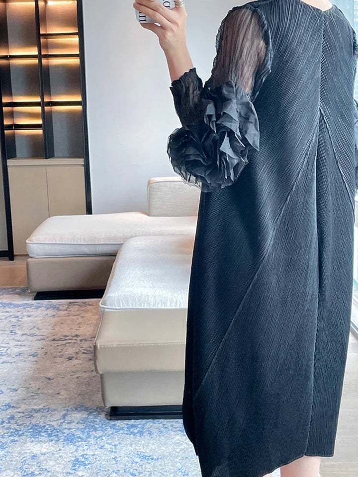 Stunning 2024 Summer Dress - Applique, Pleated, Gauze, A-Line - Limited Stock!