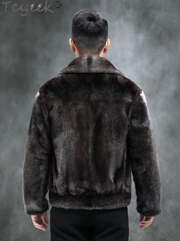 High Quality Mink Fur Coat - Men's Fashion