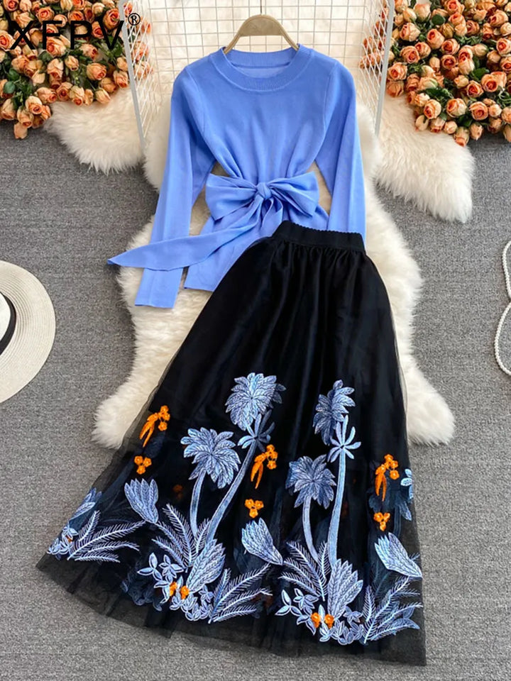 Autumn 2023 Sweet Casual Two Piece Set For Women