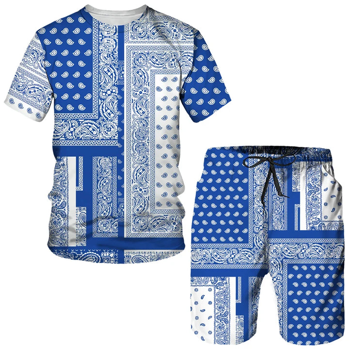 Stylish Kids Sets: 3D Print Graffiti Swimwear & Tees for Boys & Girls