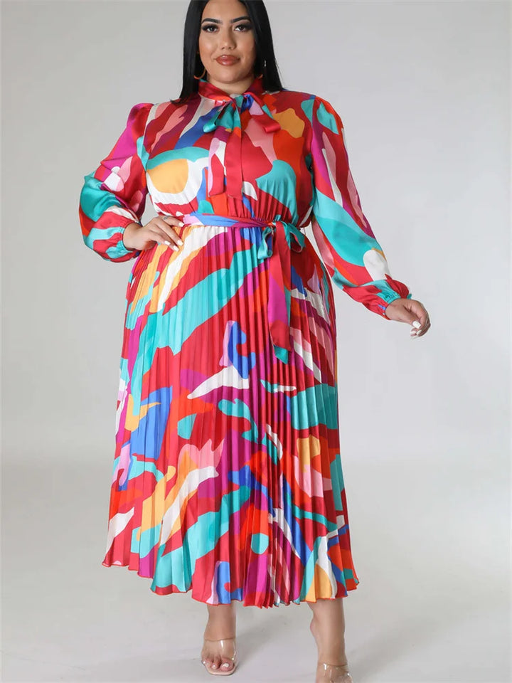 Wmstar Printed Tie Dye Maxi Dress