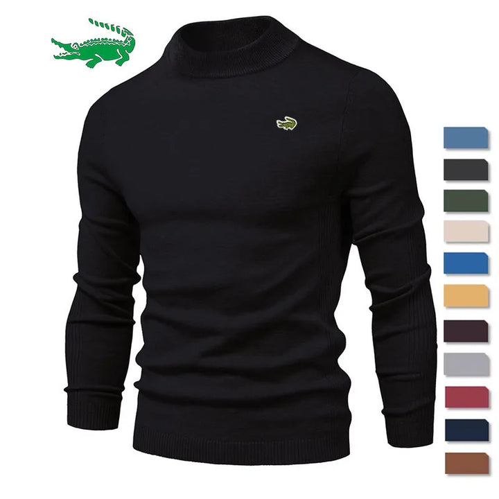 New Winter Turtleneck Thick Mens Sweaters Casual Turtle Neck Solid Color Quality Warm Slim Turtleneck Sweaters Pullover Men