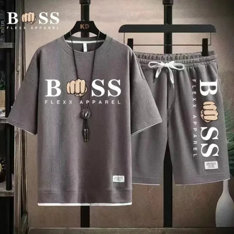 Summer 2024 Men's Casual T-shirt and Shorts Set