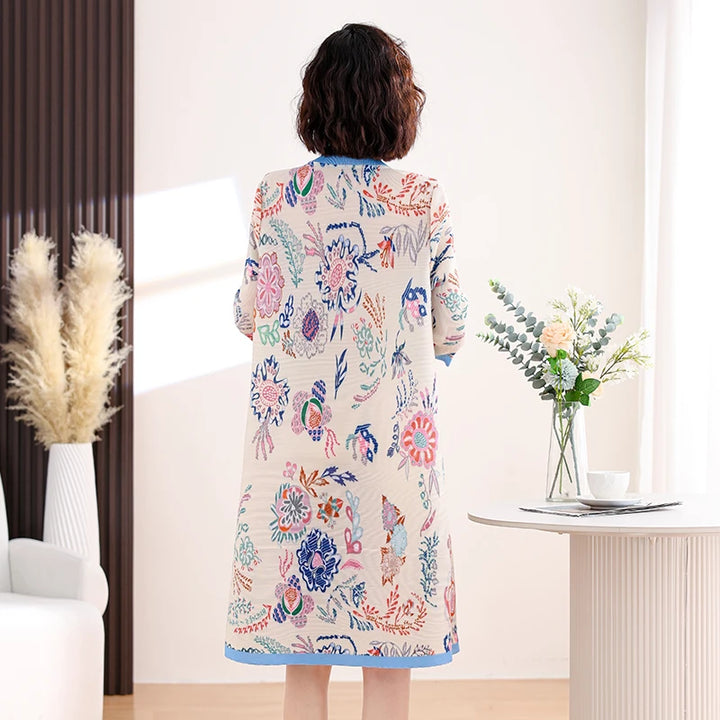Stylish 2024 Chinese Print Dress - Slimming & Comfortable