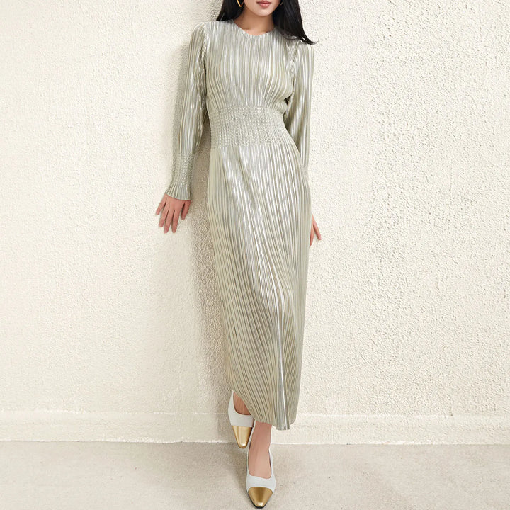 YUDX Miyake Women's Fashion Dress | Slim Fit, Pleated Design | Spring 2024 Collection