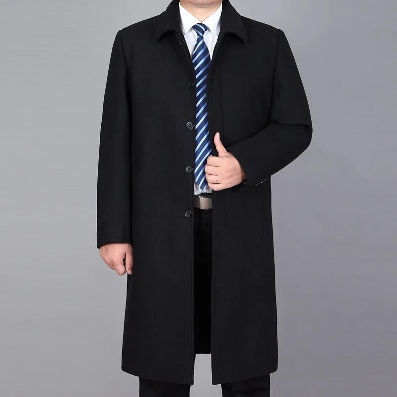 Men's Winter Wool Coat - Thicker, Casual, & Stylish | Plus Sizes Available!