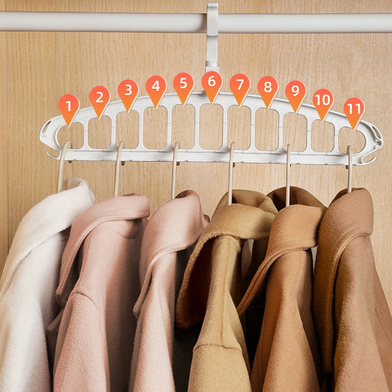 Joybos Clothes Hanger Closet Organizer Space Saving Hanger Multi-port Clothing Rack Plastic Scarf Storage hangers for clothes