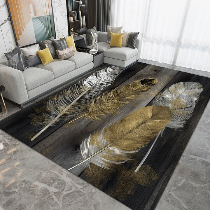 3D Modern Living Room Carpet Luxury Decoration Big Size Area Rugs for Bedroom Bedside Rug Home Decor Non Slip Floor Mat Washable
