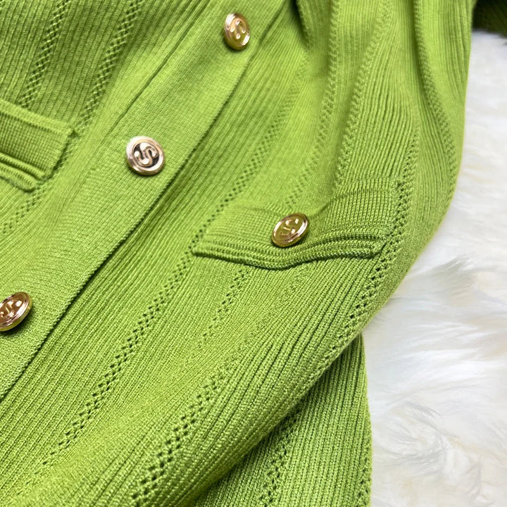 YuooMuoo Elegant Knitted Sweater Dress
