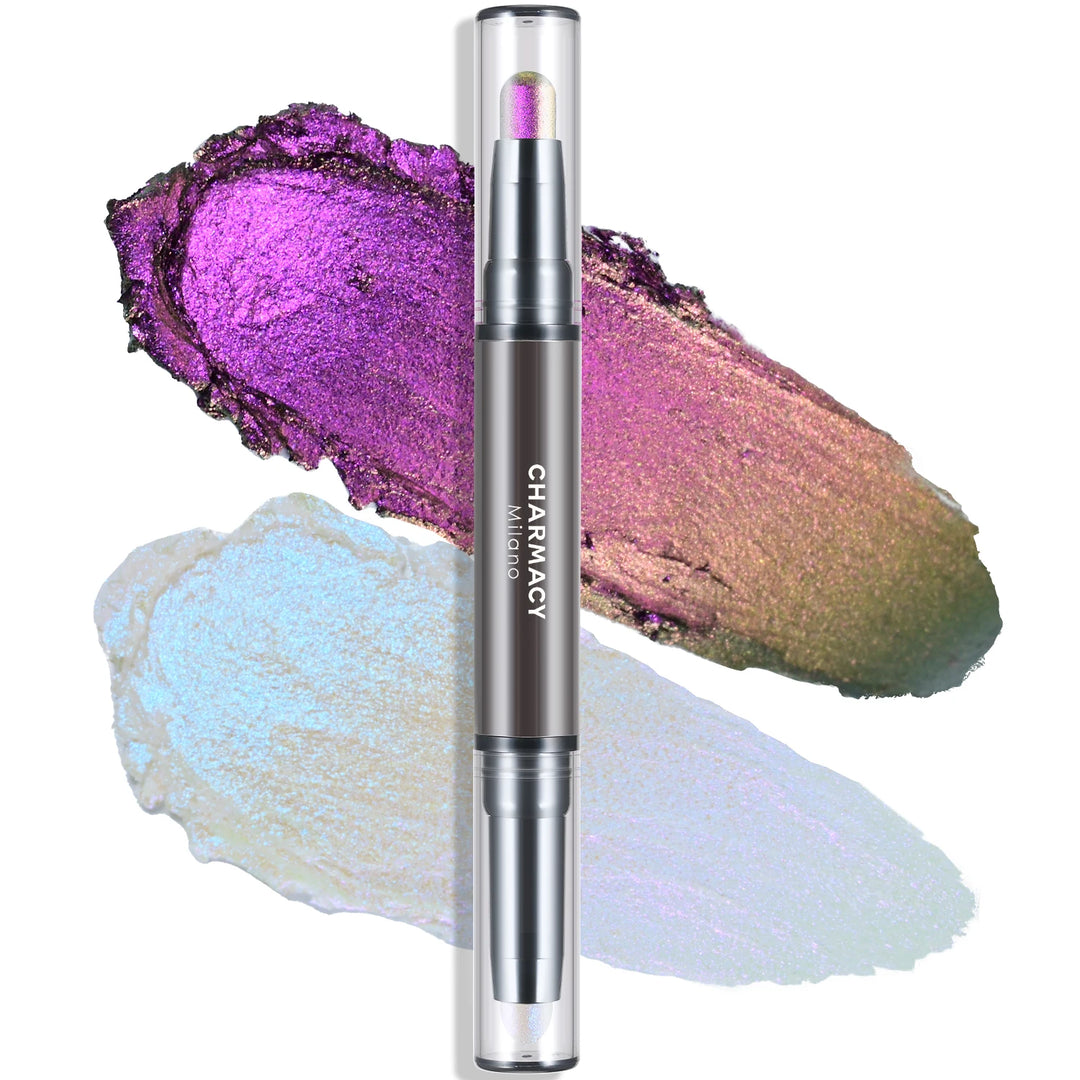 Effortlessly Glam: 2-In-1 Multichrome Eyeshadow Sticks for Creaseless, Waterproof & Long-Lasting Eye Looks