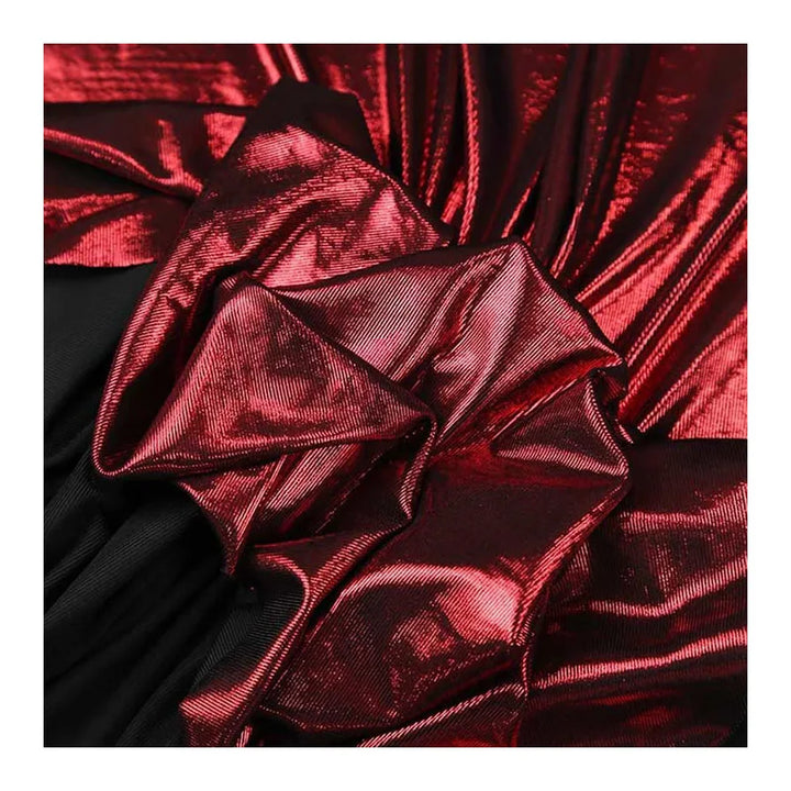 Hot Silver Shiny Slip Dress Fabric