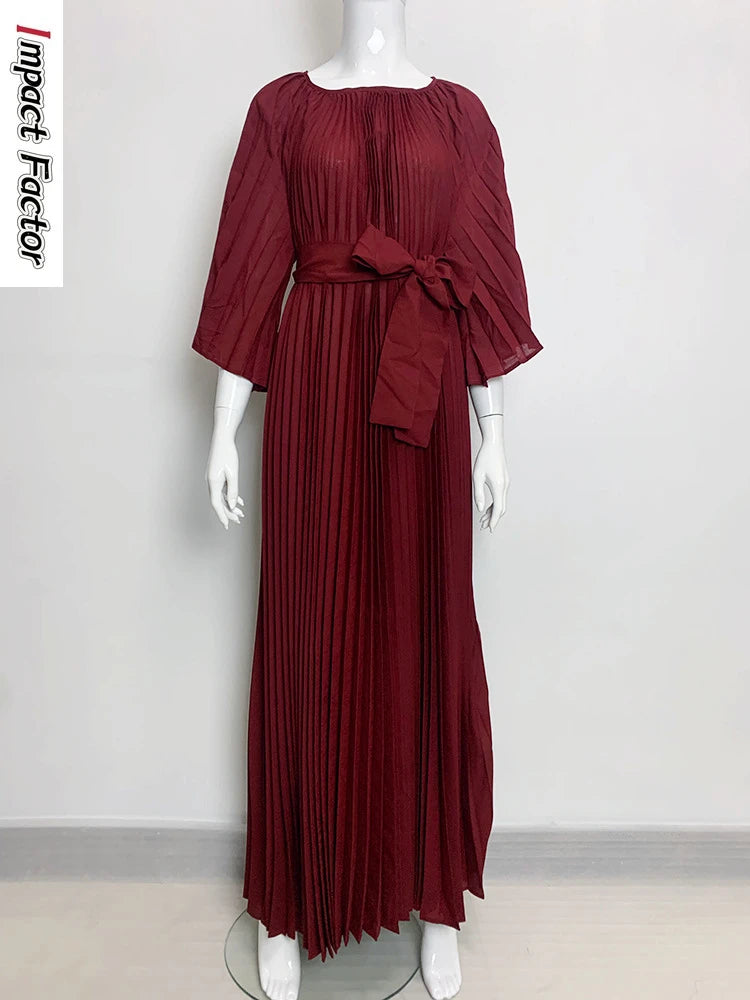 Factory Direct Cross-border Hot Sale: Miyake Wrinkled Dress