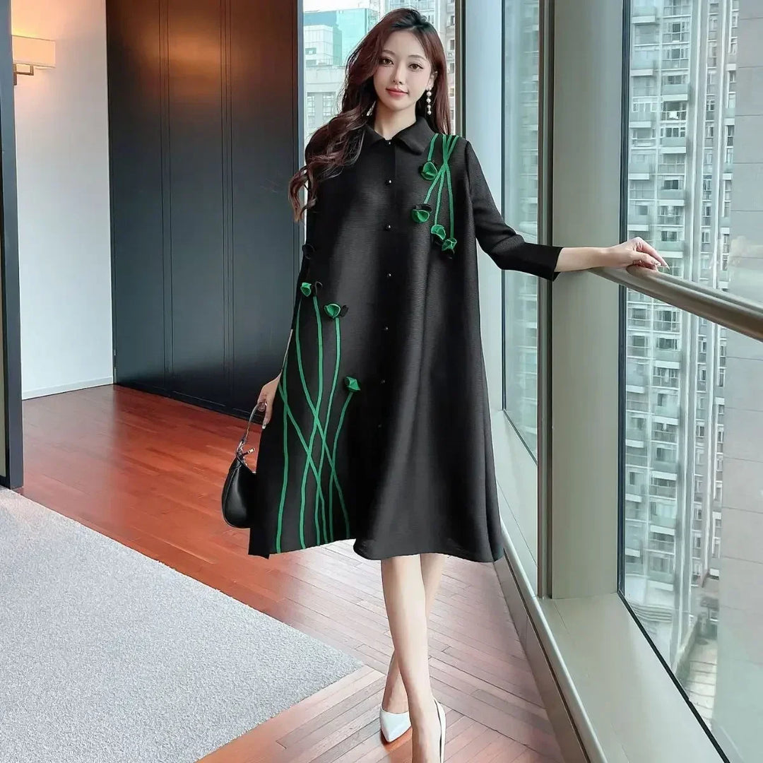 YUDX Miyake Pleated Dress 2023 Autumn