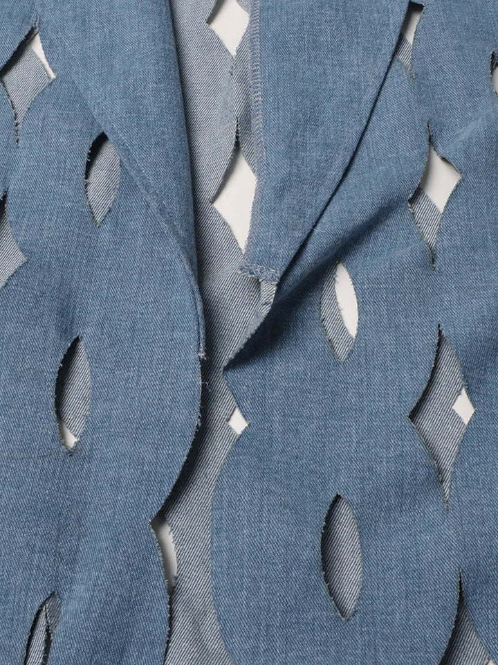 Upgrade Your Style with TWOTWINSTYLE Denim Tassel Coat - Perfect Fit for Women!