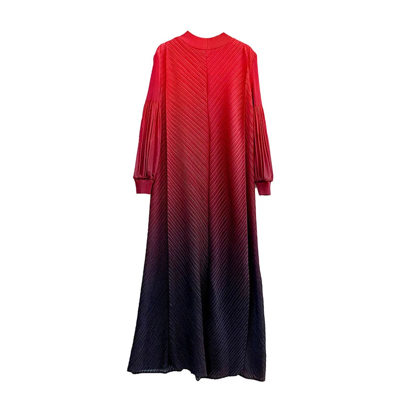 2024 Women's Haute Couture Miyake Bubble Sleeve Dress