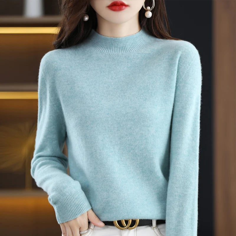 Warm Merino Wool Cashmere Sweater