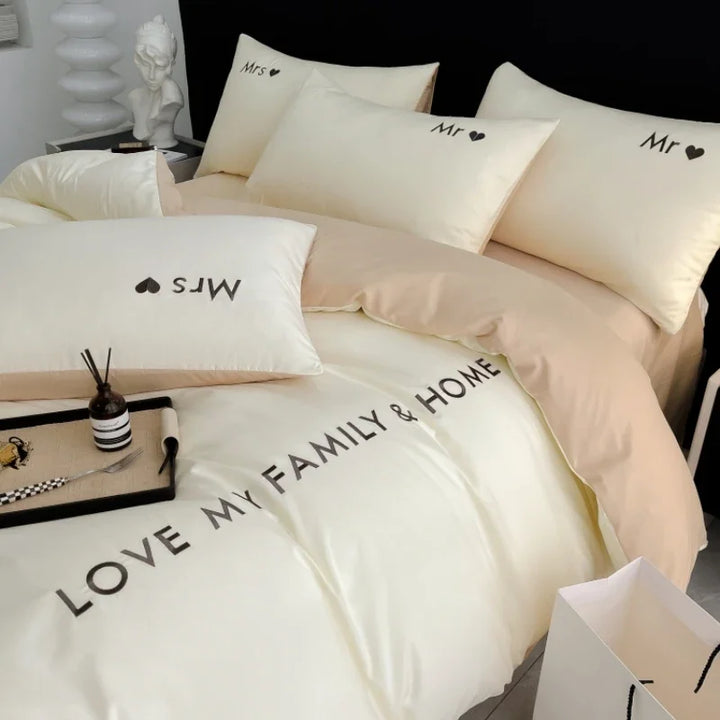 Luxury Egyptian Cotton Bedding Set - King, Queen, Twin Sizes