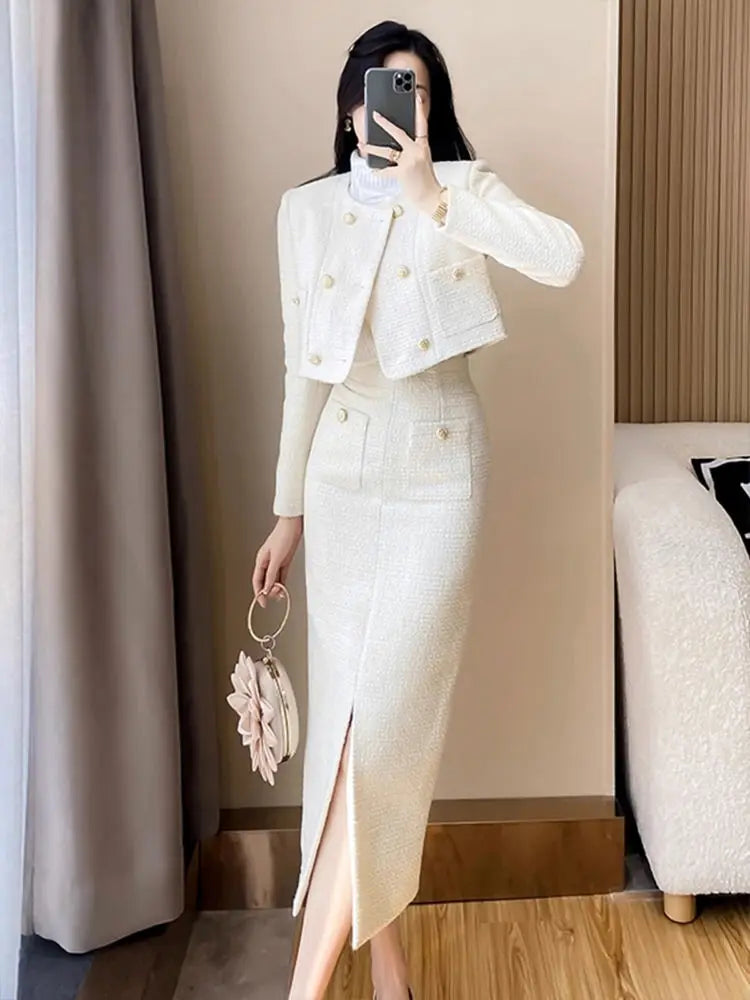 2023 Autumn UNXX Two-piece Suit Dress for Women - Professional and Chic Skirt Set