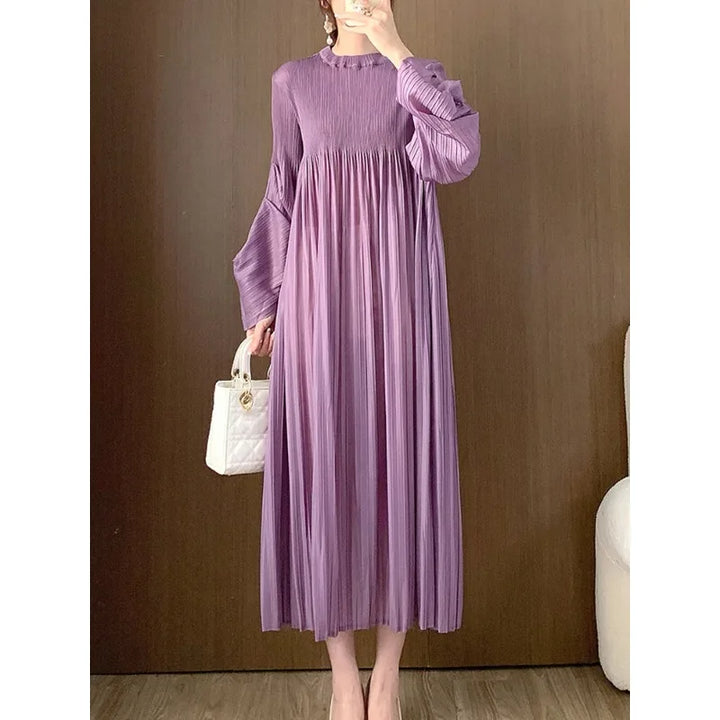YUDX Miyake Pleated A Line Dress