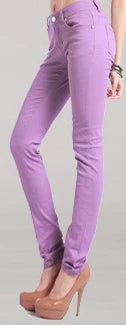 Elegant Office Pants for Women: Candy Color Pencil Trousers