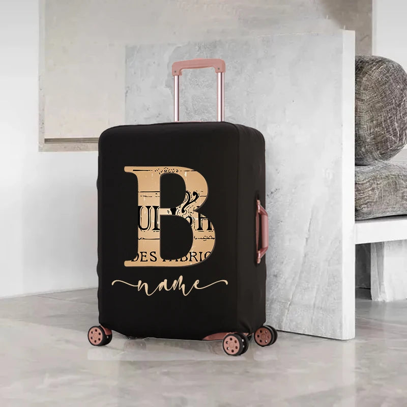 Personalized Luggage Cover - Protect Your Suitcase with Elastic, Washable Fabric - Travel Accessories for 18-32" - Custom Name Option Available