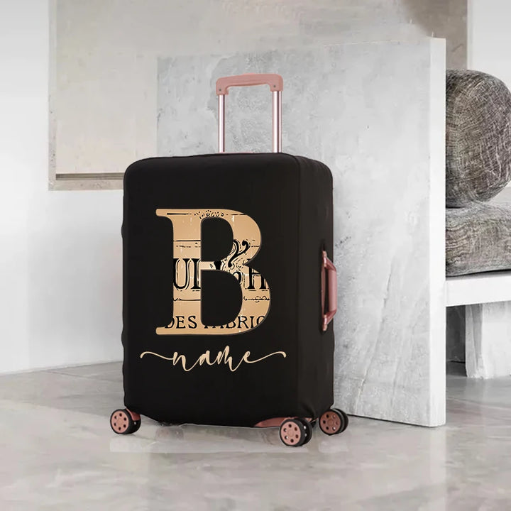 Personalized Luggage Cover - Protect Your Suitcase with Elastic, Washable Fabric - Travel Accessories for 18-32" - Custom Name Option Available