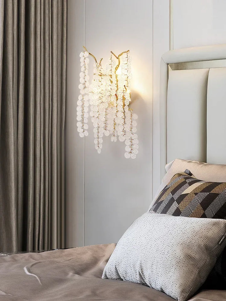 Luxury Crystal Wall Lamp Decoration Bedroom G9 Led Bulb Wall Sconces Interior Lighting Decoration For Wall Light Indoor