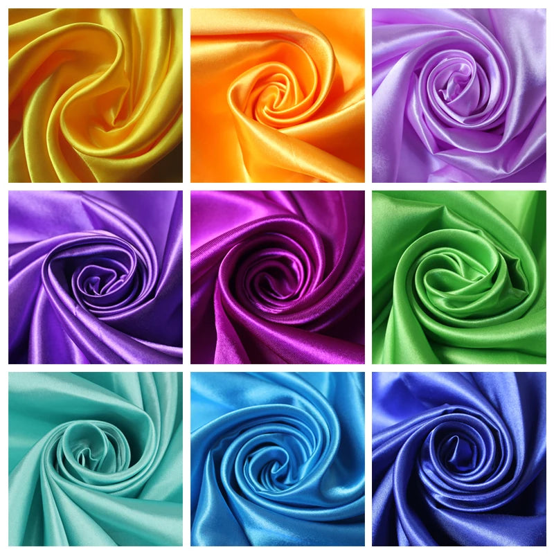 JuwenSilk Satin Fabric - 16 Colors