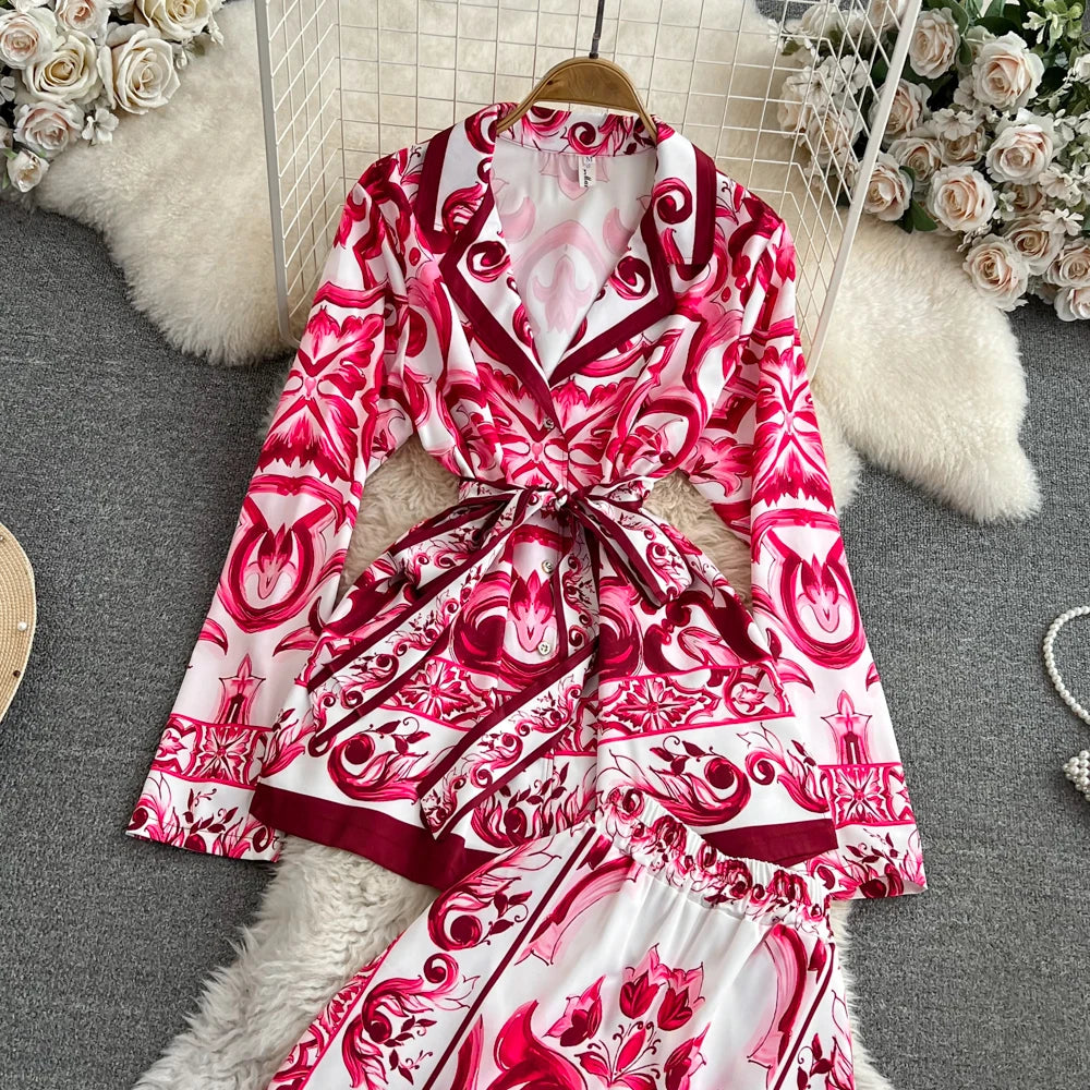 Floral Two Piece Set - Autumn Porcelain Design | High Quality, Fast Shipping, Great Service!