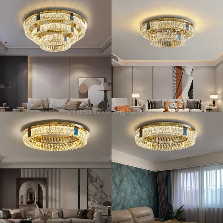 Light With Remote Control Optional top lamp LED For Living Dinning Room Bedroom Corridor Circular Ceiling